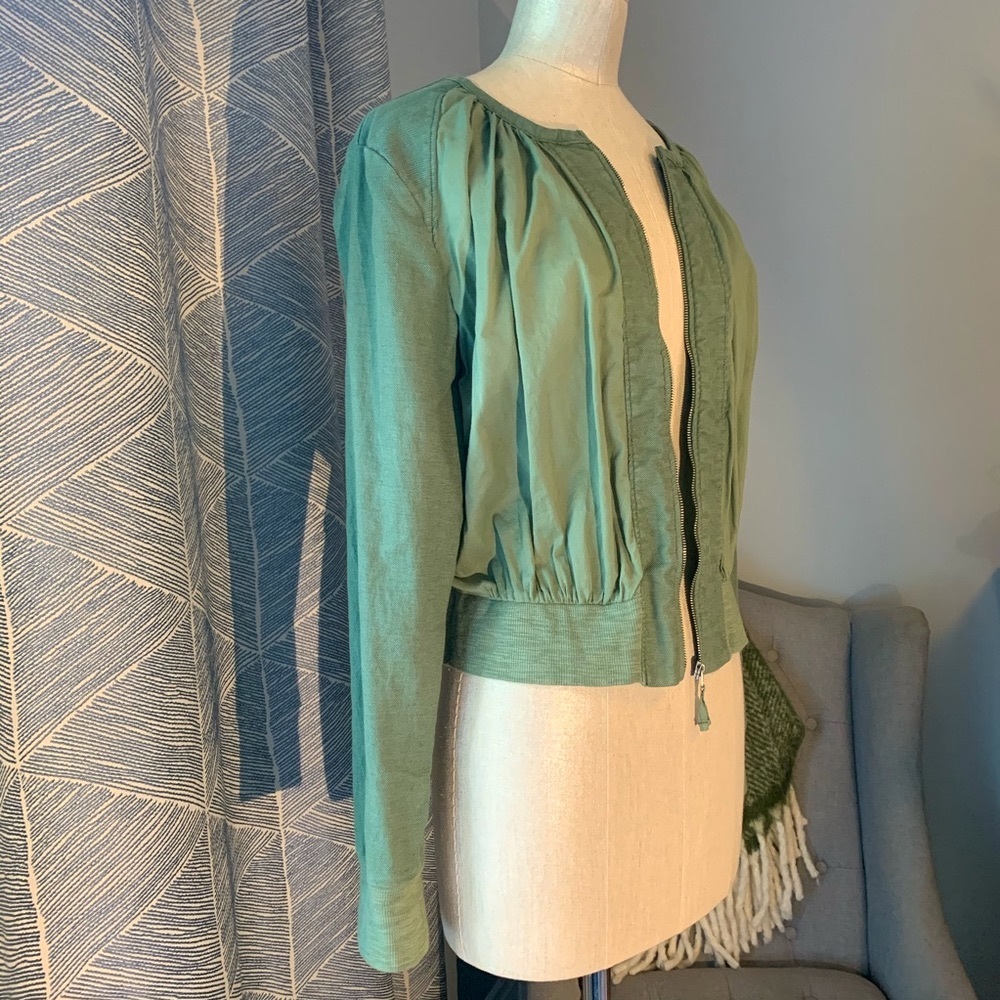 Hei Hei Anthropologie cotton+linen spring jacket S